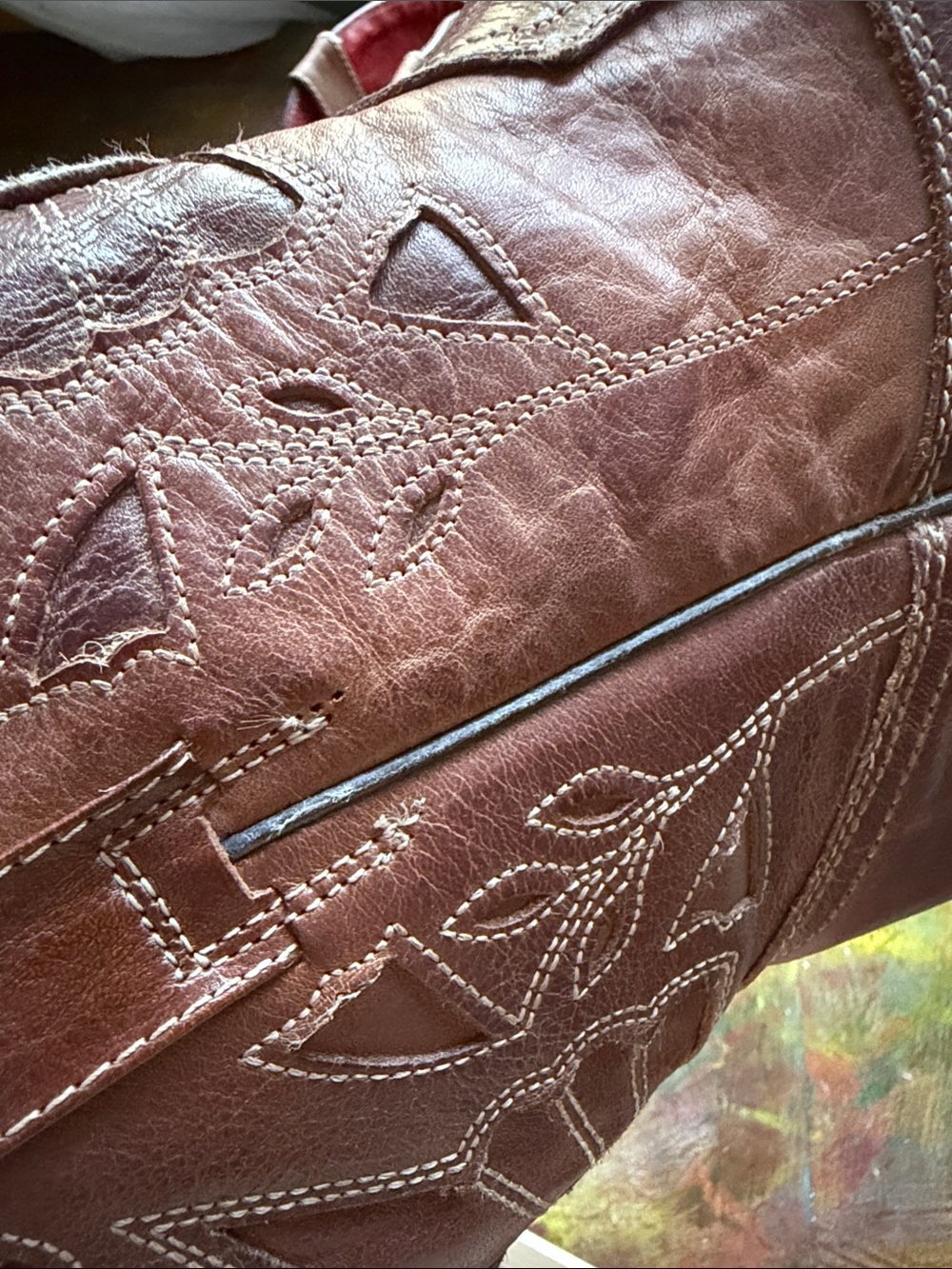 Bed Stu Cobbler Filly II Western‎ Ankle Boots Leather Pull On  Women's Sz. 8 - Picture 12 of 16